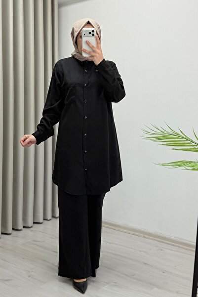 T Moda Store Battal Size Premium Quality Tencel Fabric Snap Button Closure Hi...