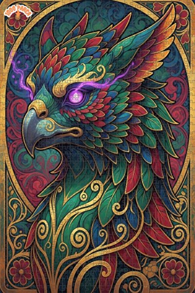 Esranın Dünyası لغز خشبي بتصميم لوحة زيتية لسيد الريش السحري 1000 قطعة 70x50