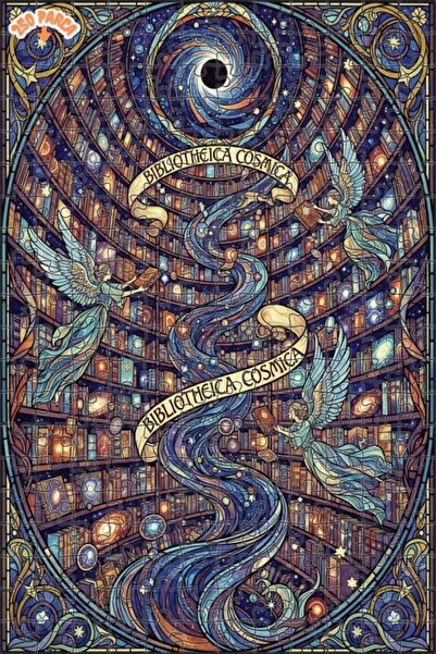 Esranın Dünyası Universal Wisdom Library Oil Painting Lookalike Double-Layer ...