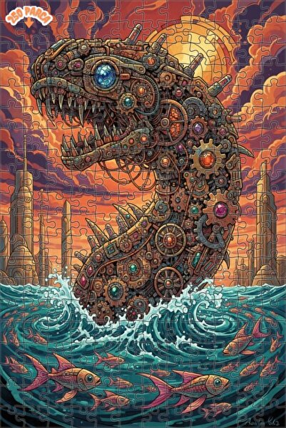 Esranın Dünyası لغز خشبي من مزدوج الطبقات إطارًا: رحلة الوحوش البخارية البحري...