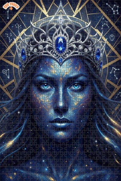 Esranın Dünyası لغز خشبي بإطار مزدوج الطبقات بمظهر لوحة زيتية لملكة الكون 500...