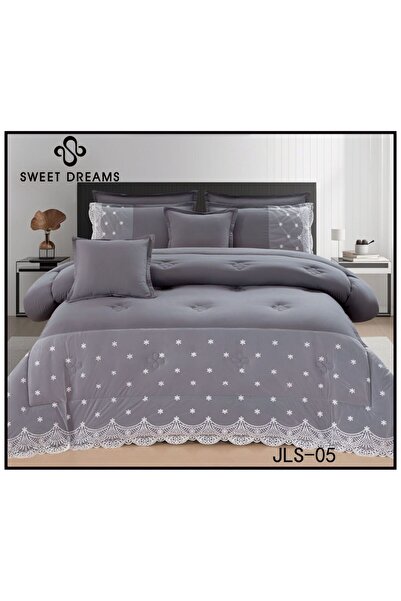 Sweet Dreams Decoration Plain Lace bedspread, double size, 8 pieces