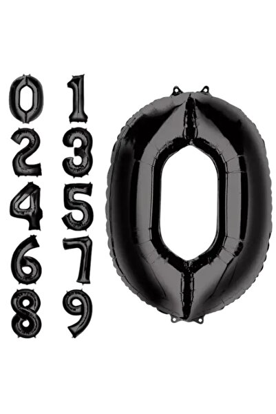 CAVAŞ sun hat Balon din folie cu numere NEGRE - 34 inch (76 cm) Numere opțion...