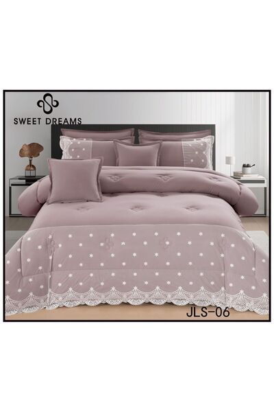 Sweet Dreams Decoration Plain Lace bedspread, double size, 8 pieces