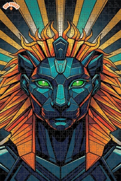 Esranın Dünyası لغز خشبي من ميستيك ليون للفن الرقمي مزدوج الطبقات إطارًا 500 ...