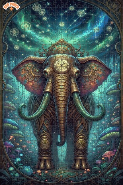 Esranın Dünyası لغز خشبي لفيلسوف الزمن الغامض، لغز خشبي مكون من مزدوج الطبقات...