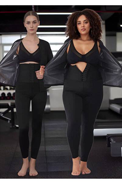 Loule Γυναικείο Σετ Αθλητικών Ρούχων Υψηλής Μέσης με Μακριά Μανίκια και Εφέ Σ...