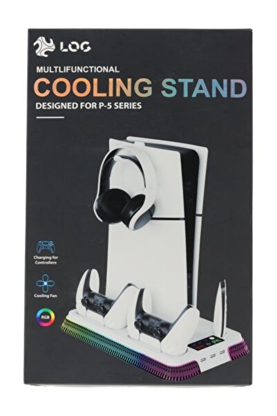 Log electronics حامل يحافظ على البرودة متعدد الوظائف لجهاز بلاي ستيشن 5 من لوج
