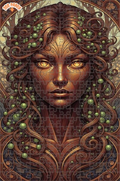 Esranın Dünyası لوحة زيتية لآلهة الغابة الغامضة، مزدوج الطبقات قطعة من الألغا...