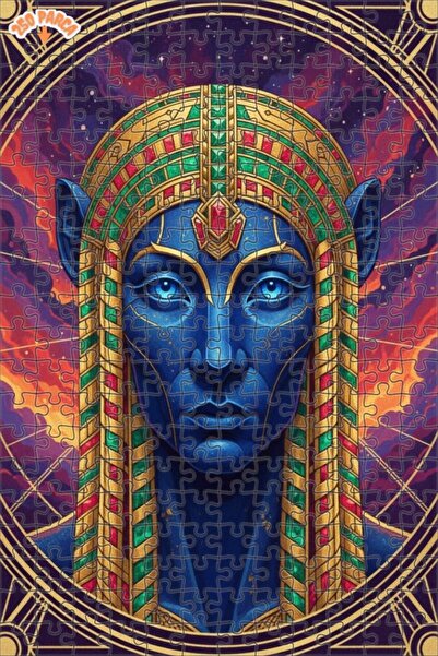 Esranın Dünyası لغز فني على شكل لوحة زيتية لملكة الفضاء الأزرق الغامض 250 قطع...