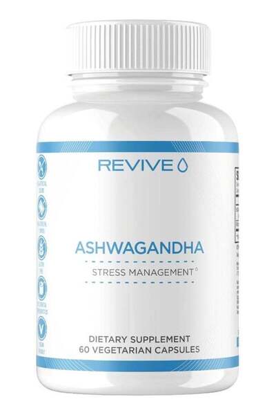Revive MD Ashwagandha – Supports Stress Management, Energy & Recovery – 60 Ve...