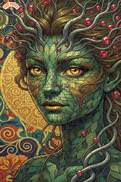 Esranın Dünyası Oil Painting-Looking Art Puzzle with Mother Nature Figure 500...