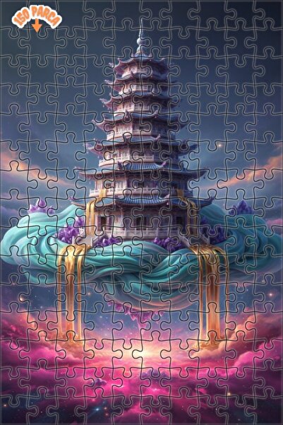 Esranın Dünyası Nebula Palace Double-Layer Framed Wooden Puzzle 150 Pieces 20X30