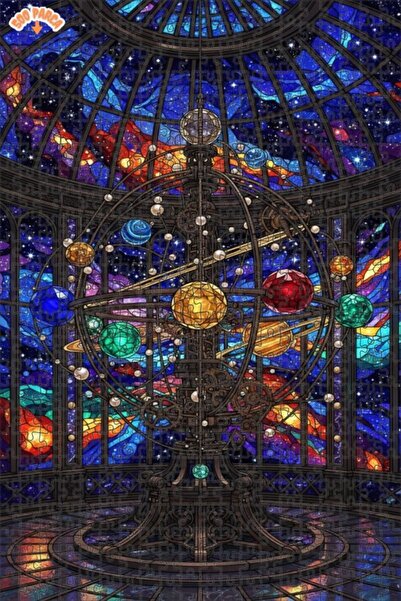 Esranın Dünyası لغز خشبي من Universal Machine Vitray Art مكون من مزدوج الطبقا...