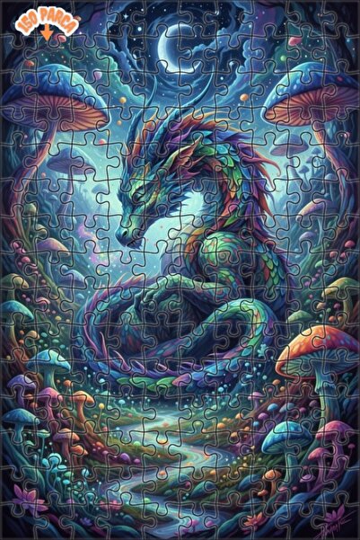 Esranın Dünyası لغز خشبي رائع بإطار مزدوج الطبقات من دراجون فورست 150 قطعة 20x30