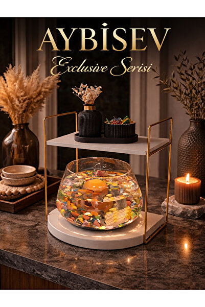 Okay Işıklı Beta Balığı Akvaryum ve Dekor Amaçlı Cam Fanus Mini Akvaryum