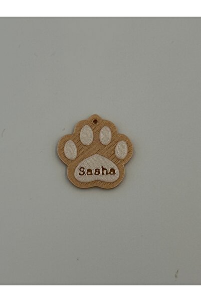 Epic Crafting Breloc sau medalion zgardă personalizat pentru căței – Lăbuță c...