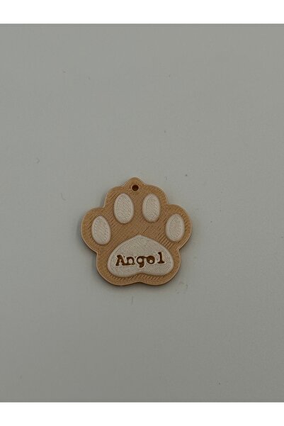 Epic Crafting Breloc sau medalion zgardă personalizat pentru căței – Lăbuță c...