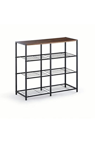 OEM Multifunctional 3-Tier Wood and Metal Shelf – Modern Organizer for Kitche...