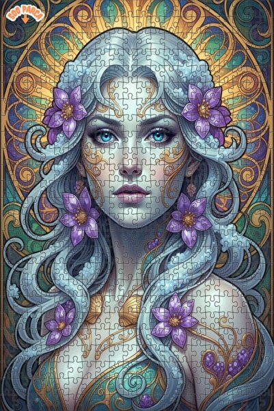 Esranın Dünyası Fabulous Art Nouveau Fairy Queen Oil Painting Double-Layer Fr...