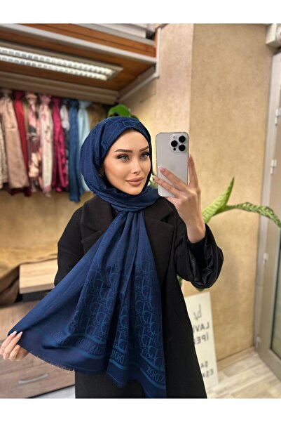 CUOCA LOUNGE Dora Desen Çift Taraflı Elyaf İpek Şal