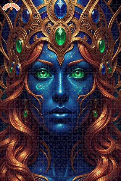 Esranın Dünyası Queen and Galaxy Themed Print in the Image Wooden Puzzle with...