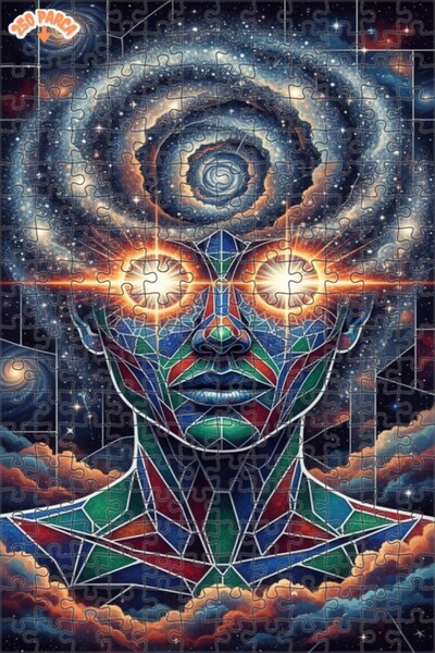 Esranın Dünyası Divine Eyes Universal Wisdom Ç Double-Layer Framed Wooden Puz...