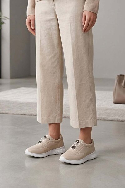 Ayakkabı Fuarı Elit Asscl2024 Women's Genuine Leather Casual Shoes Stone