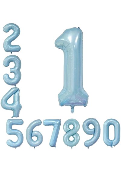 CAVAŞ sun hat Balon din folie cu numere ALBASTRE - Numere opționale de 34 inc...