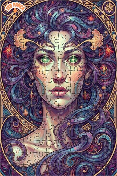 Esranın Dünyası Mysterious Woman Portrait Oil Painting Lookalike Art 150 Piec...