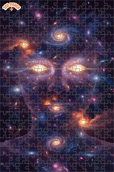 Esranın Dünyası The Face of the Universe Double-Layer Framed Wooden Puzzle 25...