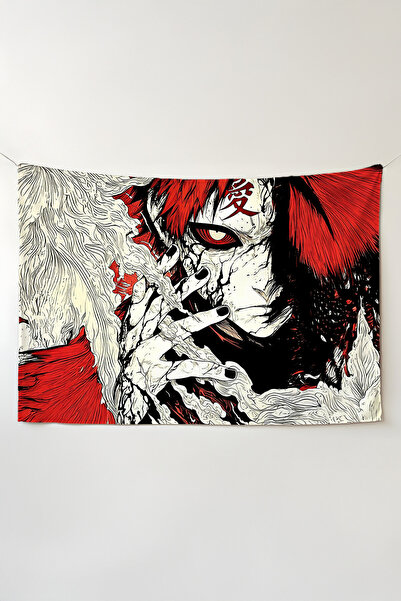 Charmbi Tapiserie Naruto, Gaara – Tapiserie de perete de dimensiuni mari covo...