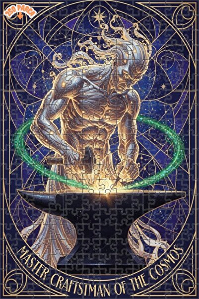 Esranın Dünyası Cosmic Creative Astronomer Oil Painting Lookalike Double-Laye...