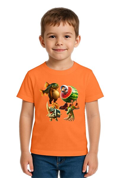 SEDİRLİ Tricou unisex pentru copii Brainot cu imprimeu bumbac moale țesături ...