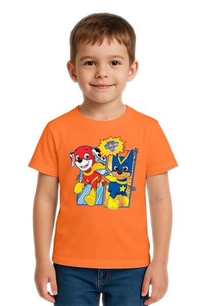 SEDİRLİ Unisex Paw Petrol με τύπωμα Παιδικό T-Shirt από χτενισμένο βαμβακερό ...