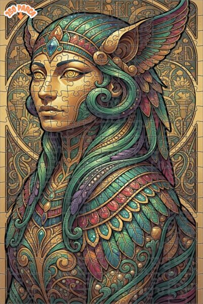 Esranın Dünyası Ancient Egyptian Queen Oil Painting Look Double Layer Framed ...