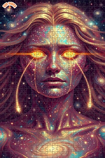 Esranın Dünyası Universe Woman Oil Painting Lookalike Double-Layer Framed Woo...