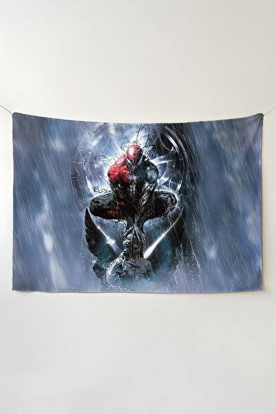 Charmbi غطاء جداري بتصميم سبايدر مان فينوم - لوحة جدارية كبيرة الحجم سجاد سم،...