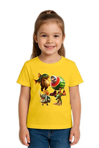 SEDİRLİ Tricou unisex pentru copii Brainot cu imprimeu bumbac moale țesături ...