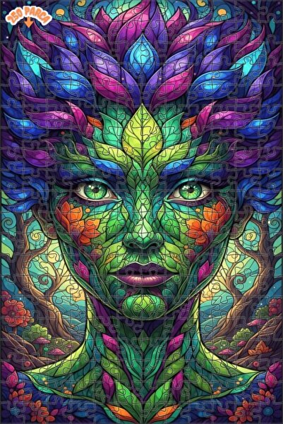 Esranın Dünyası Kadim Doğa Ana Double Layer Framed Wooden Puzzle 250 Pieces 3...