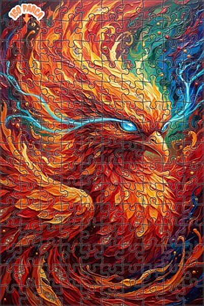 Esranın Dünyası The Lord of the Flames Phoenix Oil Painting Lookalike Double-...