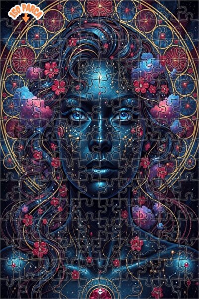 Esranın Dünyası Cosmic Beauty Oil Painting Lookalike Art Double-Layer Framed ...