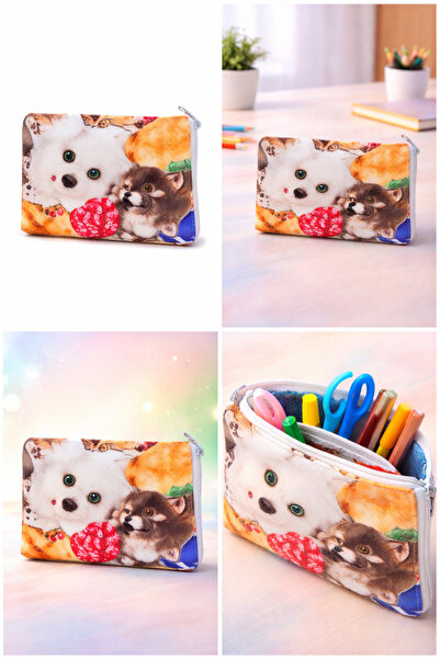 Tutunabilir Kağıt pisică cu model Suport pentru pixuri – Pix din material tex...