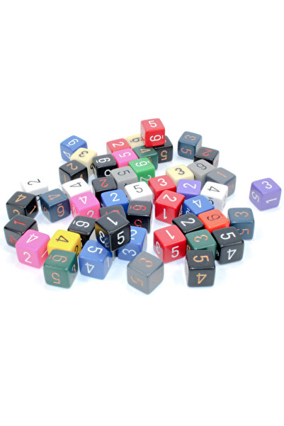 Chessex D6 Opaque dice random color (piece)