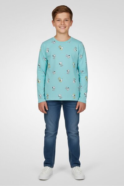 Hamleys x Peanuts Kids Boy Graphic Print Short Sleeve T-Shirt, Multicolor