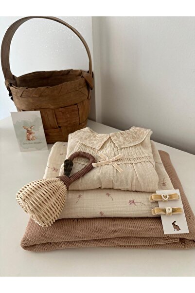 Sincabın Düşleri Welcome Baby Newborn Gift Box Holiday Summer Spring Muslin L...