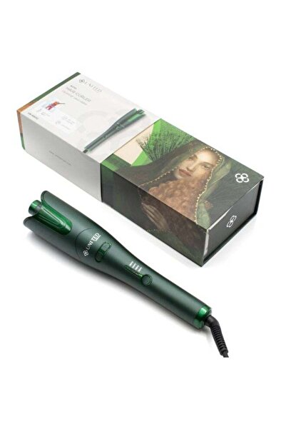 united professional مكواة تجعيد الشعر ذاتية التجعيد السريعة UN-K8032 - أخضر ملكي