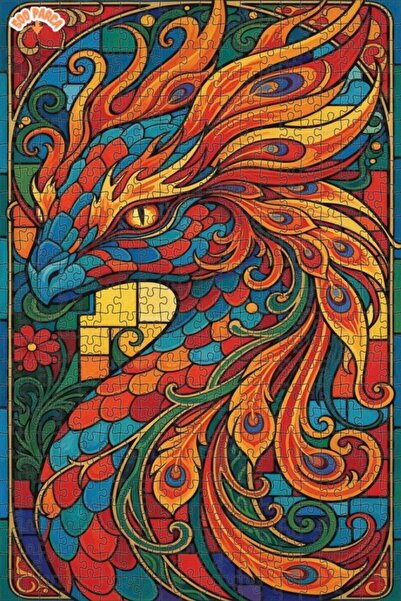 Esranın Dünyası Alev Ej Leather Art Double-Layer Framed Wooden Puzzle 500 Pie...