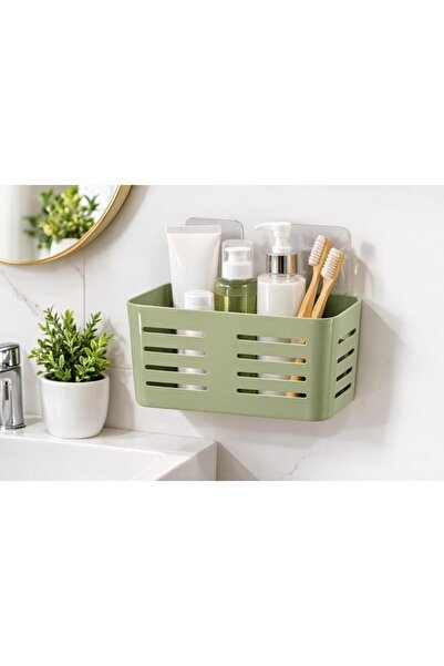 OEM Bathlux bathroom organizer holder, self-adhesive, light mint green, for a...