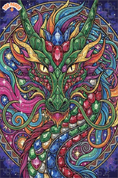 Esranın Dünyası Diamond Armored Dragon Oil Painting Lookalike Double-Layer Fr...